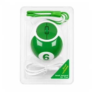 NexKlicko 8Ball Edition Dual Mode Pocket Mouse Retail Packaging
